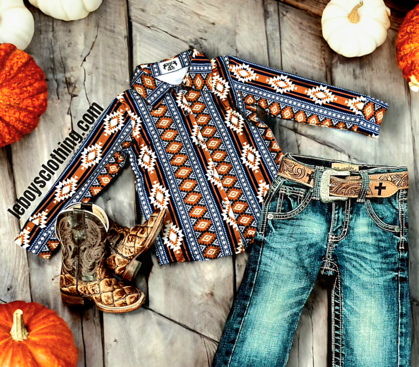 Burnt Orange Button Up