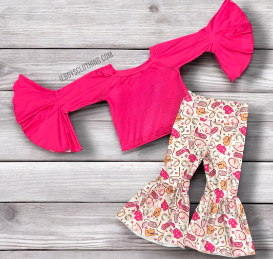 Pink Western Set